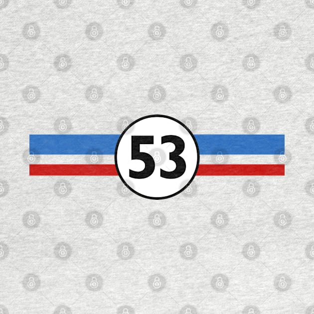 Herbie 53 Classic Racing Car 1963 Circle Logo #4 by SalahBlt